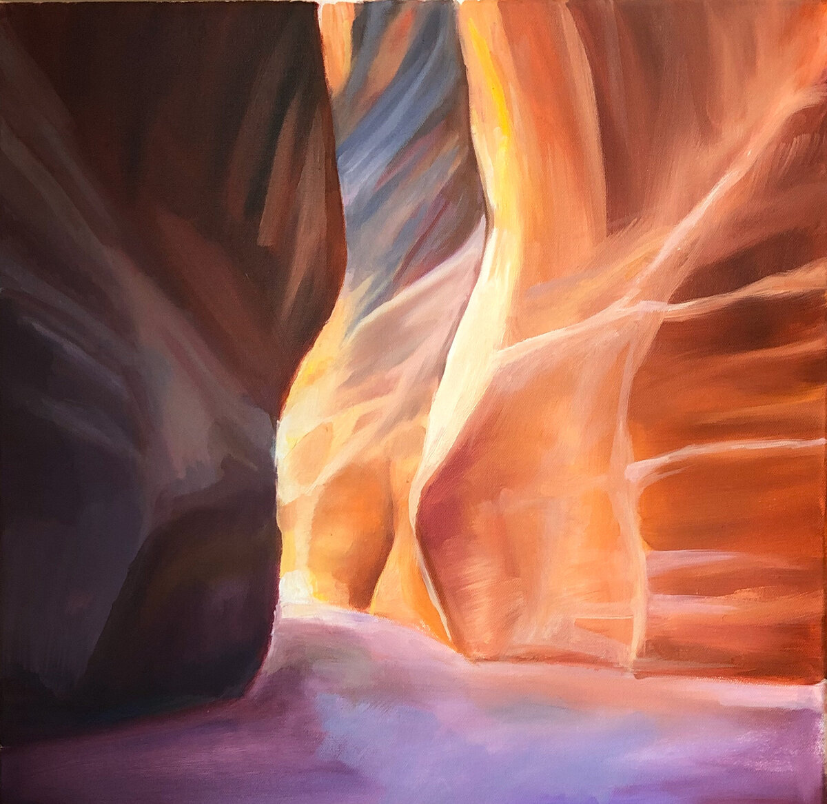 Canyon Light by Tess Ramirez Oil Painting
