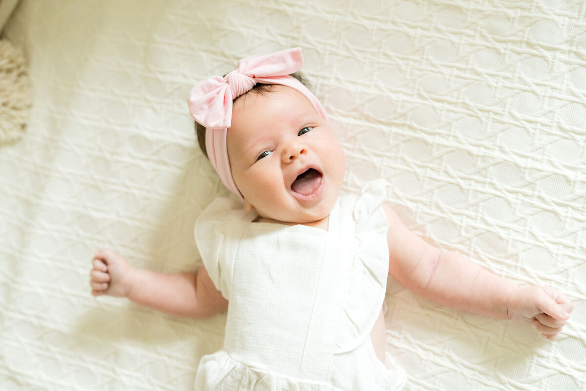 Lifestyle session capturing newborn’s first days at home in Austin, TX.