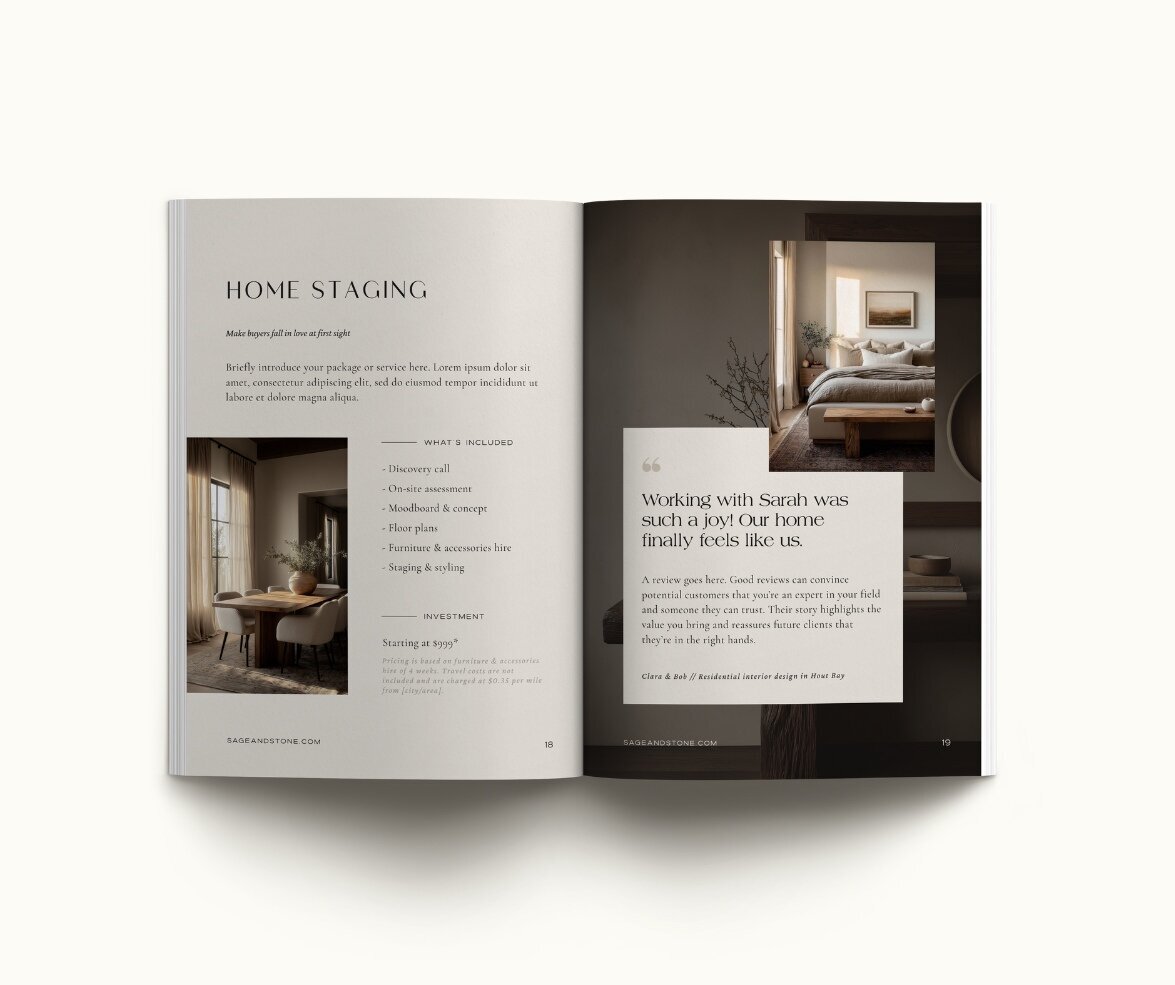 Interior designer pricing guide template Sage & Stone 12