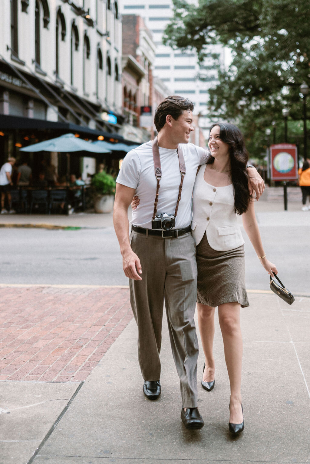 romantic film downtown engagement photos knoxville tennessee-32