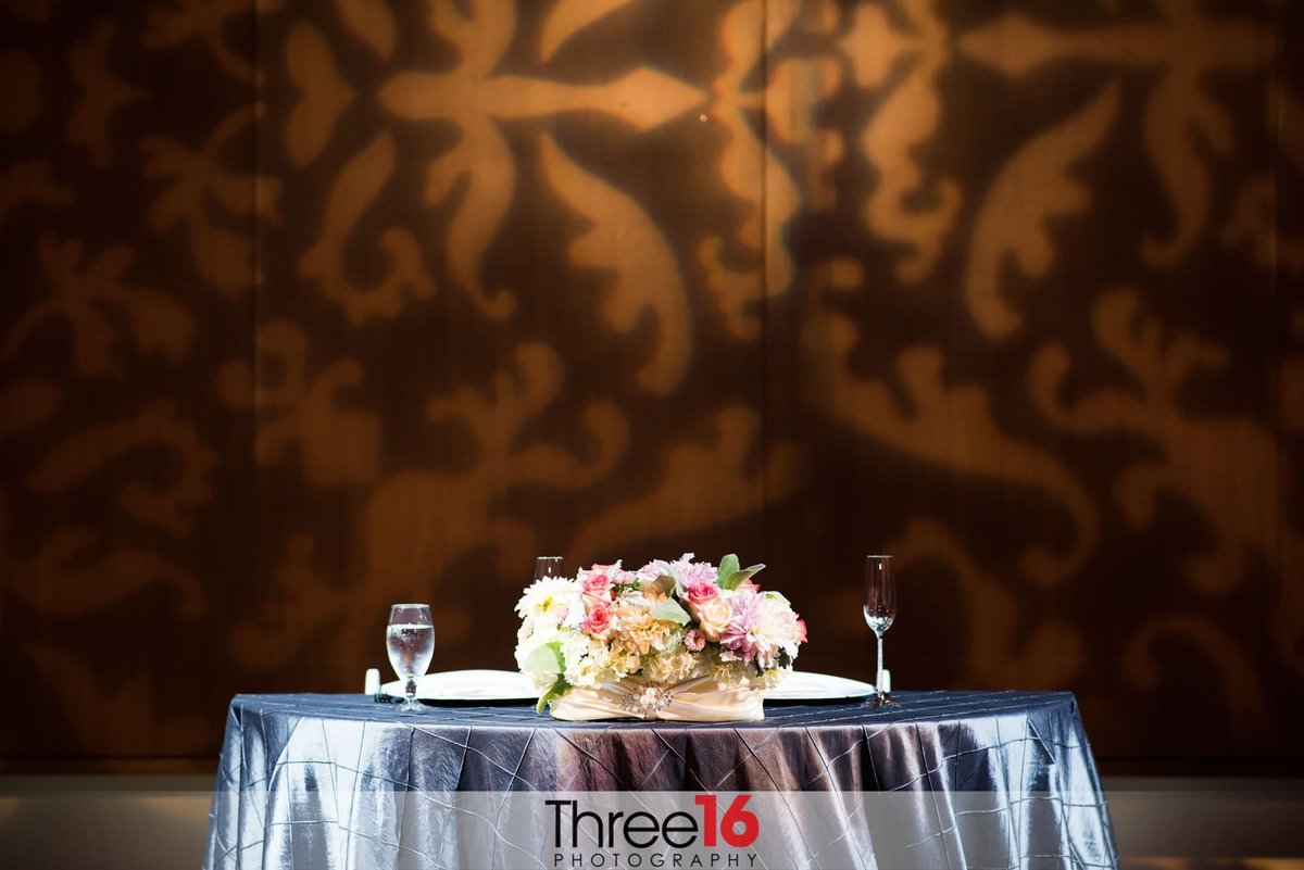 Couple's Table at wedding reception
