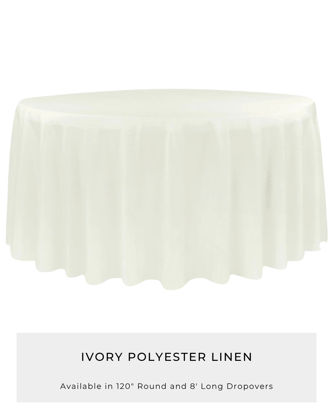 Ivory Polyester Linen
