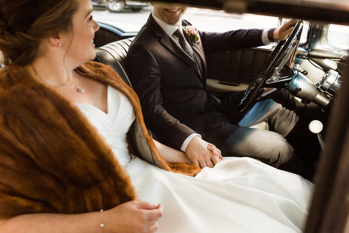kamloops wedding bride and groom holding hands