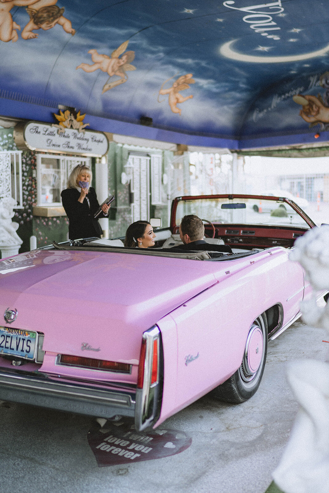 A Little White Chapel Wedding Downtown Las Vegas Elopement Photography Packages Pink Cadilliac-0107