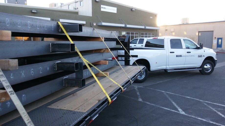 Akins Manufacturing Steel Fabrication New Mexico Delivery Truck
