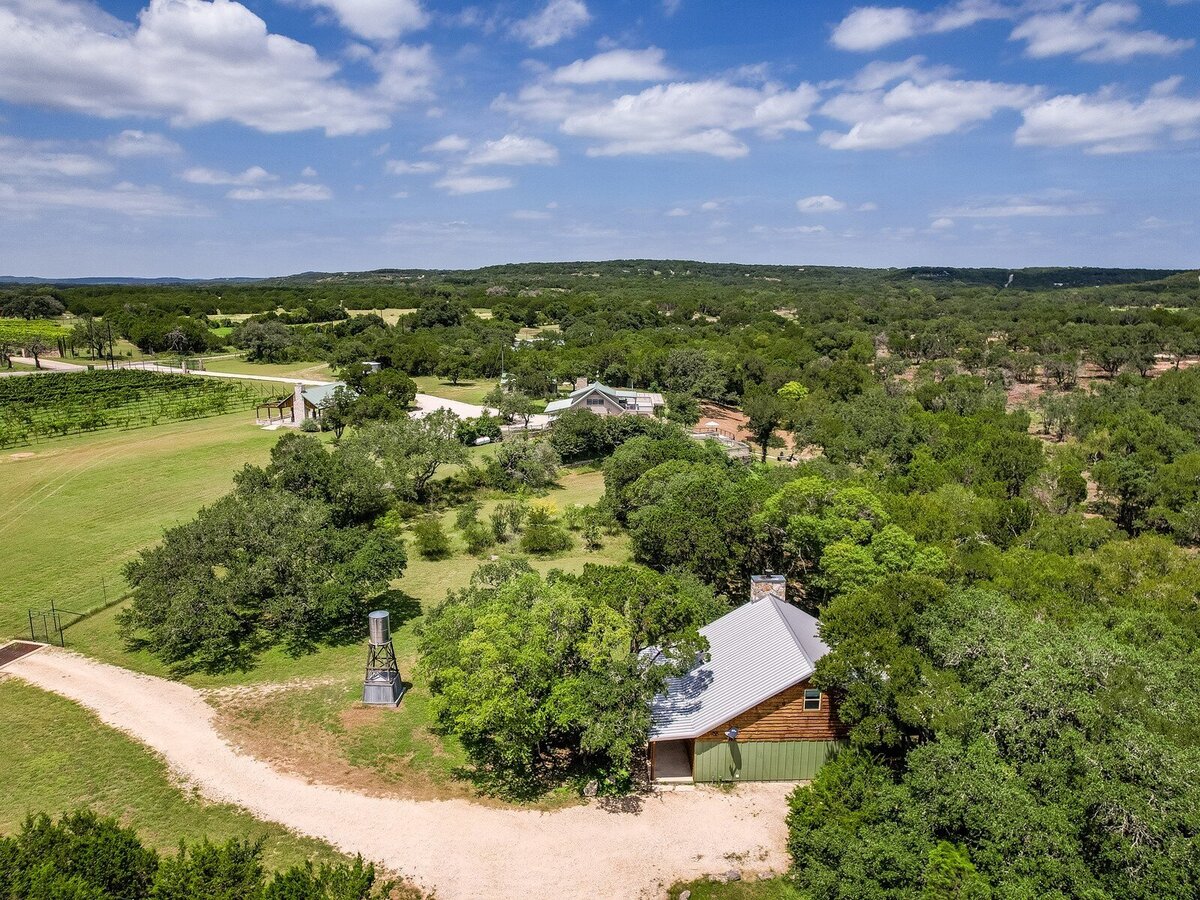 Aerial of the large property