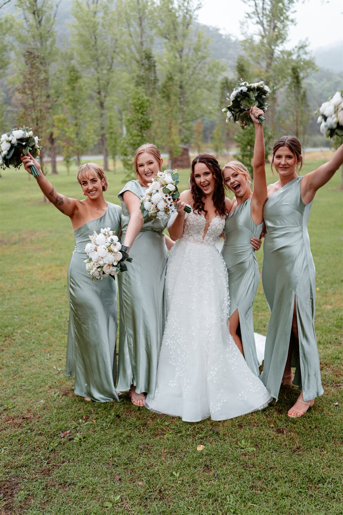 Capture unforgettable memories with a heartwarming wedding photoshoot surrounded by cherished friends.
