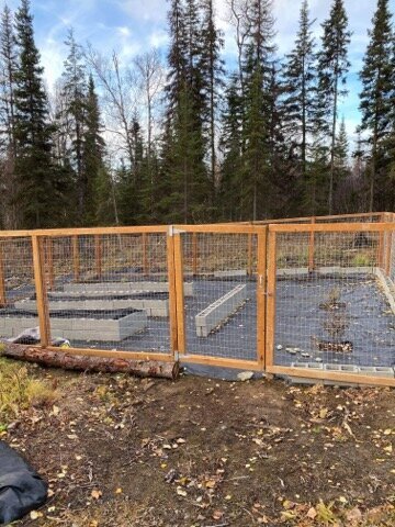 Fencing Project by Blue River Builders on Alaska's scenic Kenai Peninsula.
