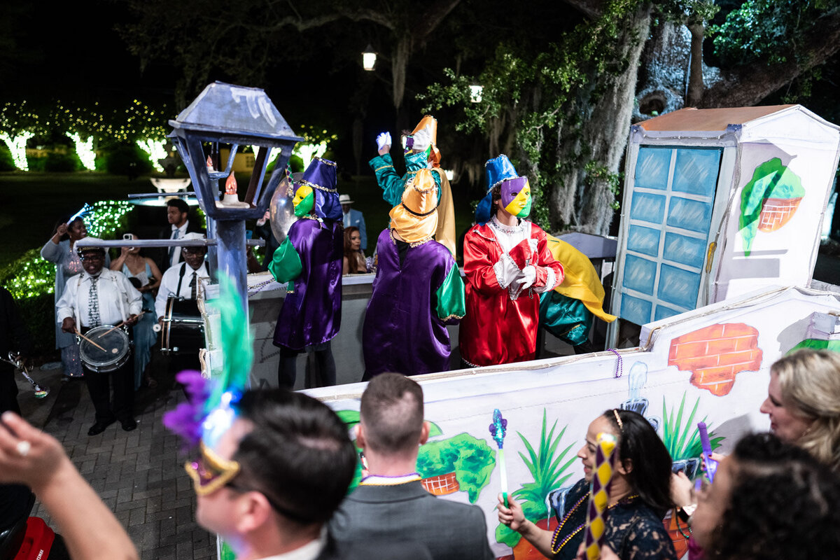 Mardi Gras parade at Southern Oaks