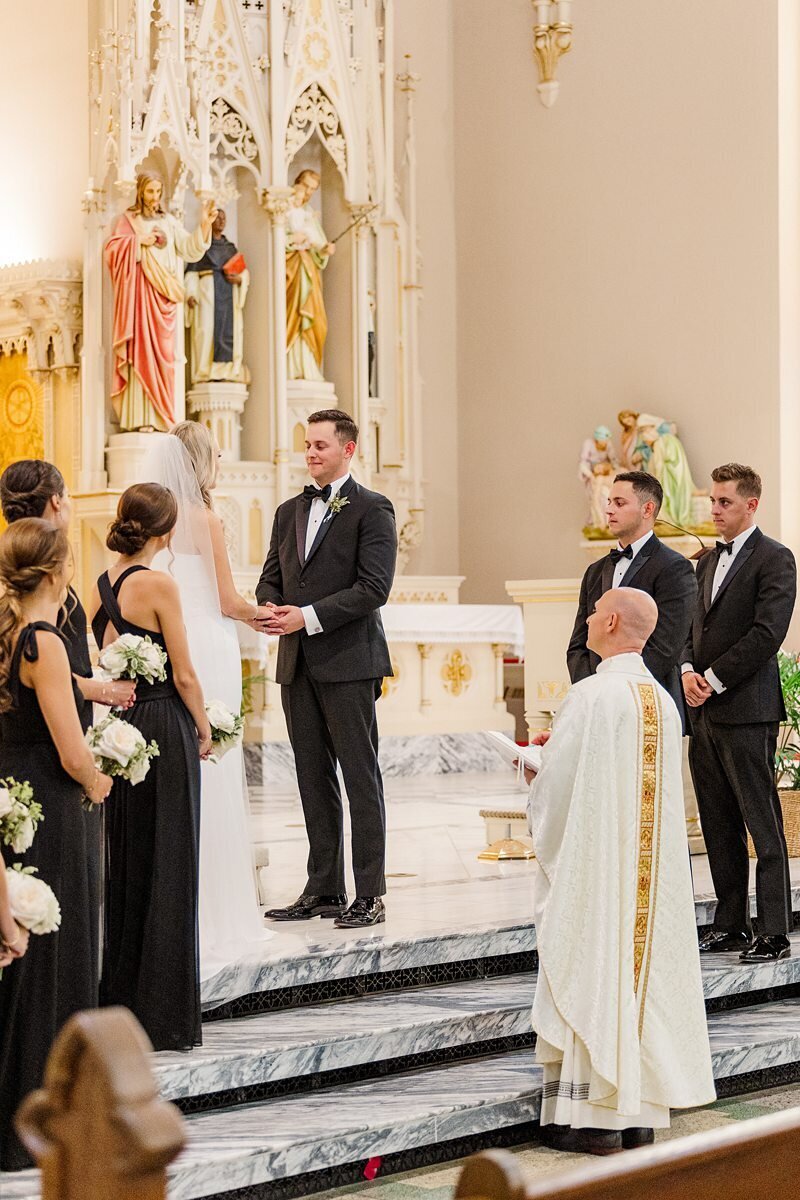 Wedding Ceremony at St. Mary’s in Evansville119