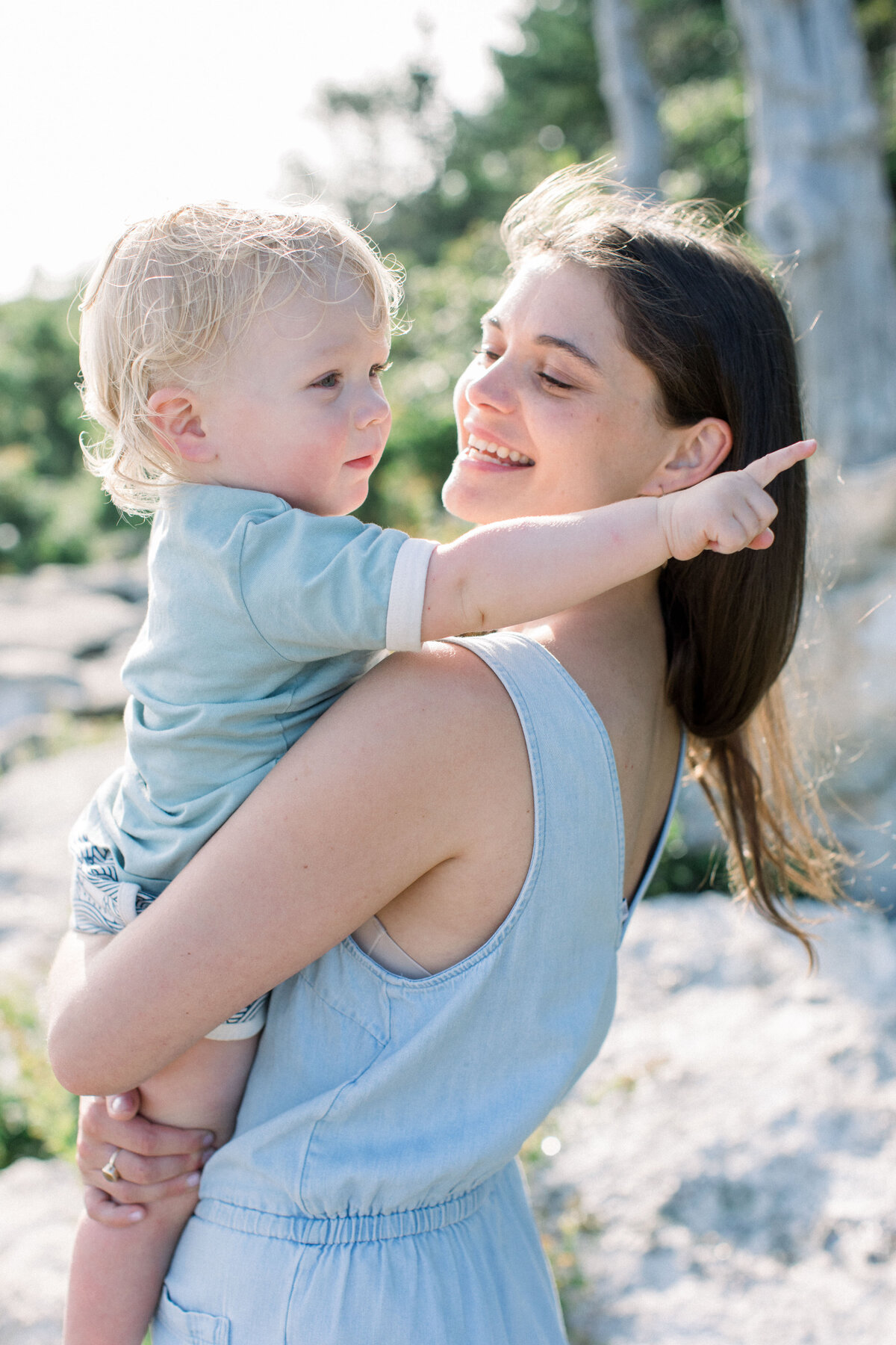mother with baby by New Hampshire based family photographer