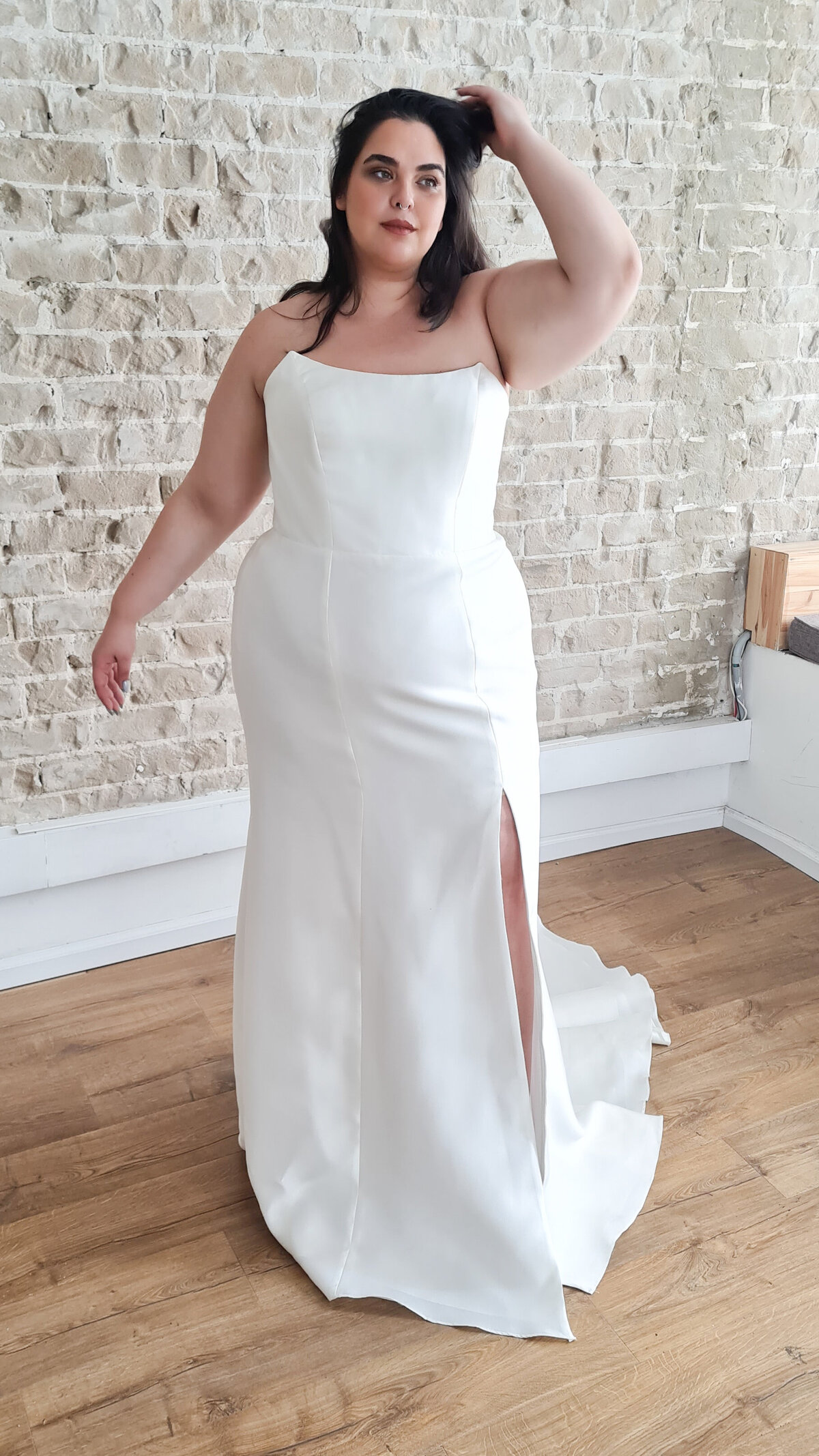 Fitted Plus Size Wedding Dress