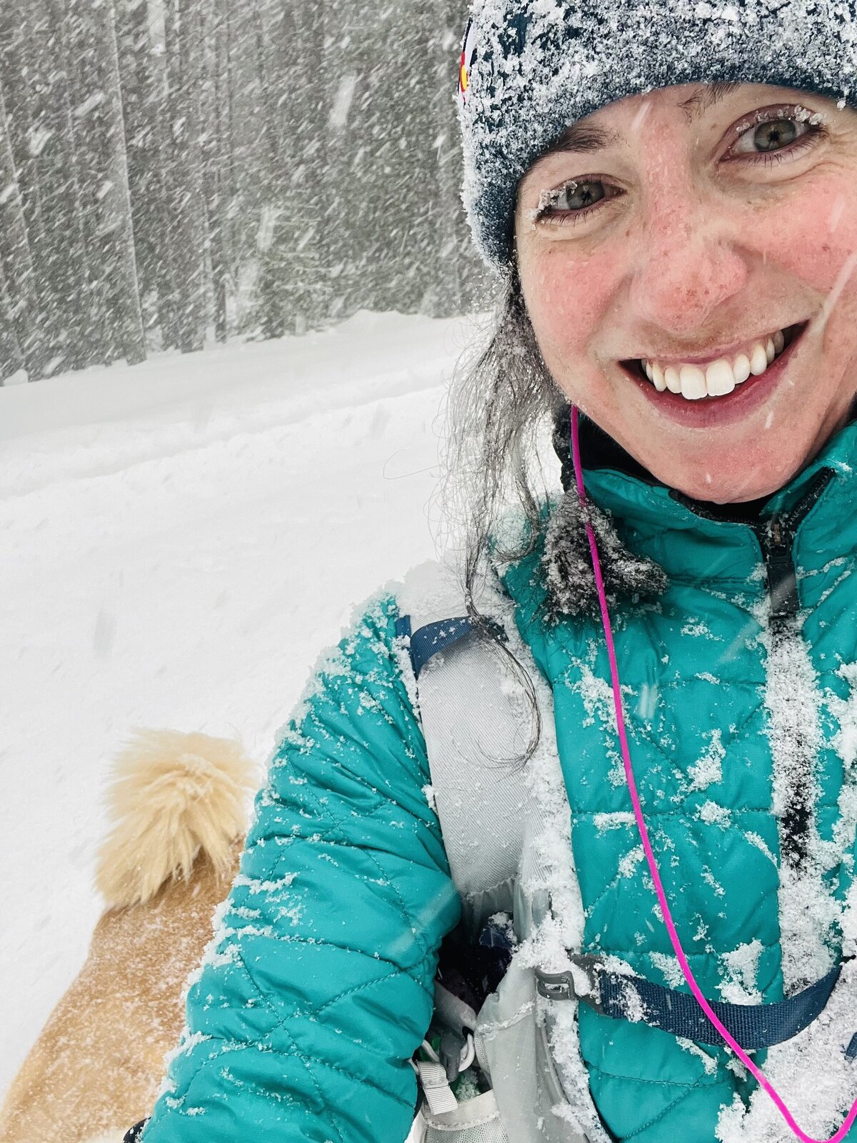 Cross Country Skiing with Snow