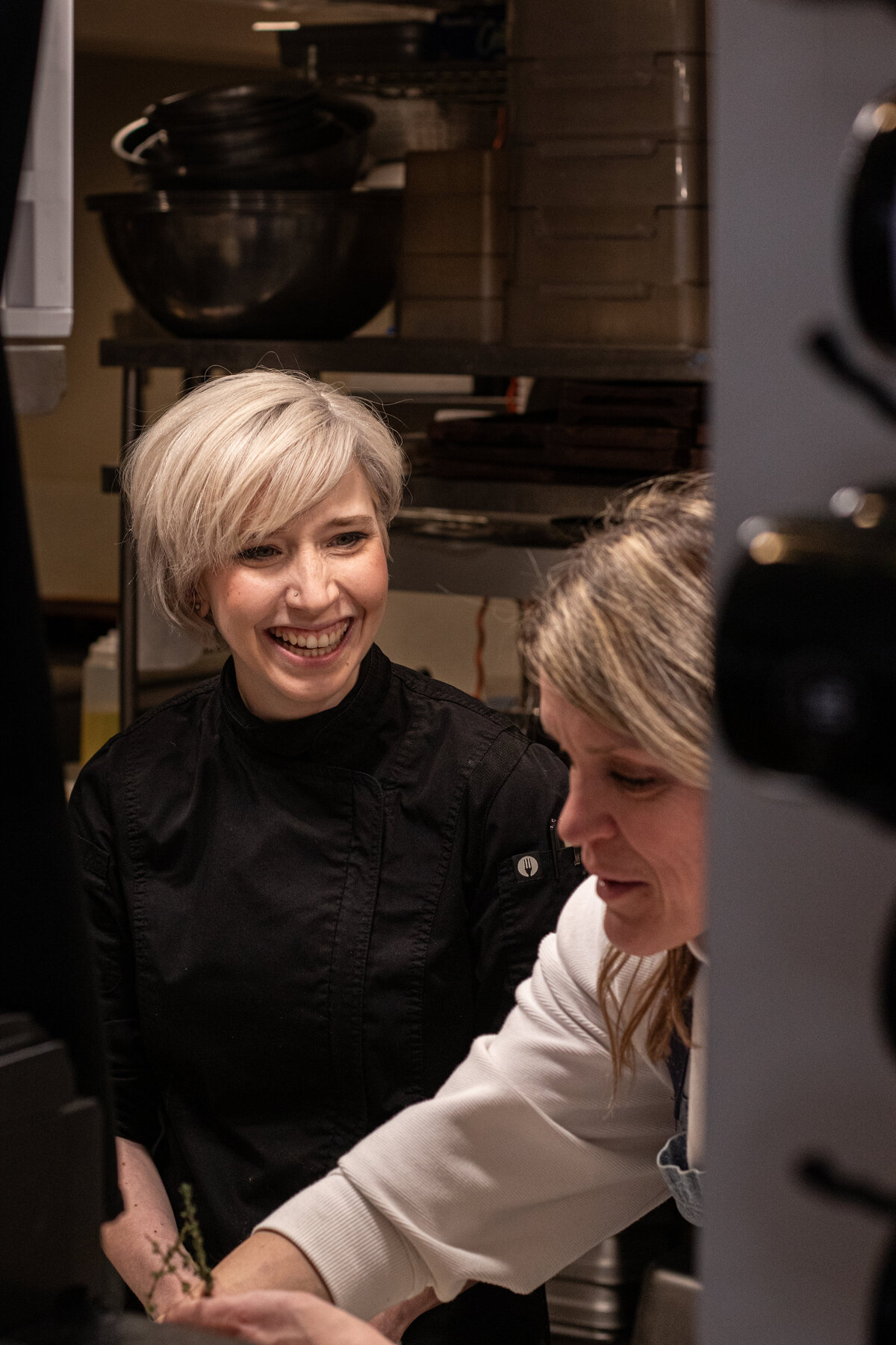 a chef smiling