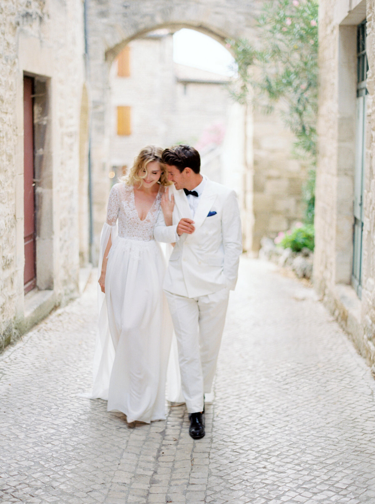 Wedding editorial at Barjac Village and Chartreuse de Valbonne in Provence, France - 6