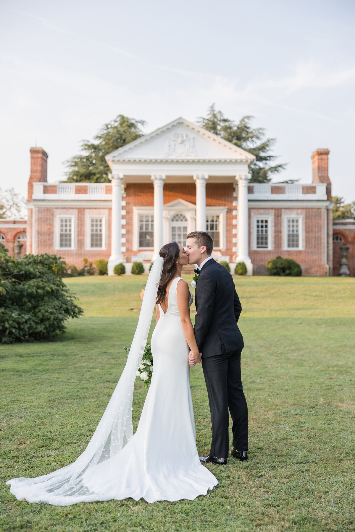 Whitehall Annapolis wedding photo of bride and groom timeless September wedding by Christa Rae Photography
