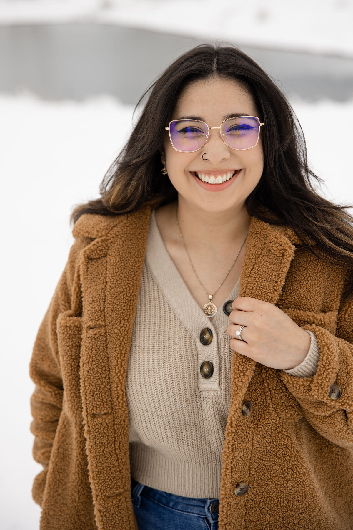 Romantic winter photoshoot