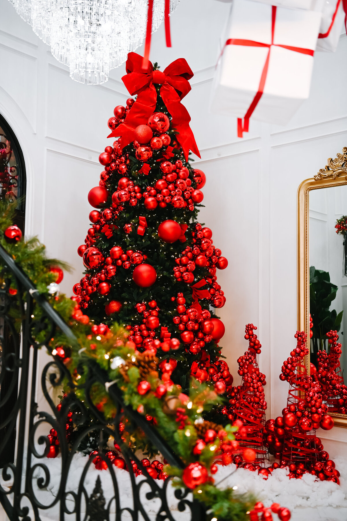 Luxury holiday decor installation by The Works Collective | immersive seasonal event design for a private residence.
