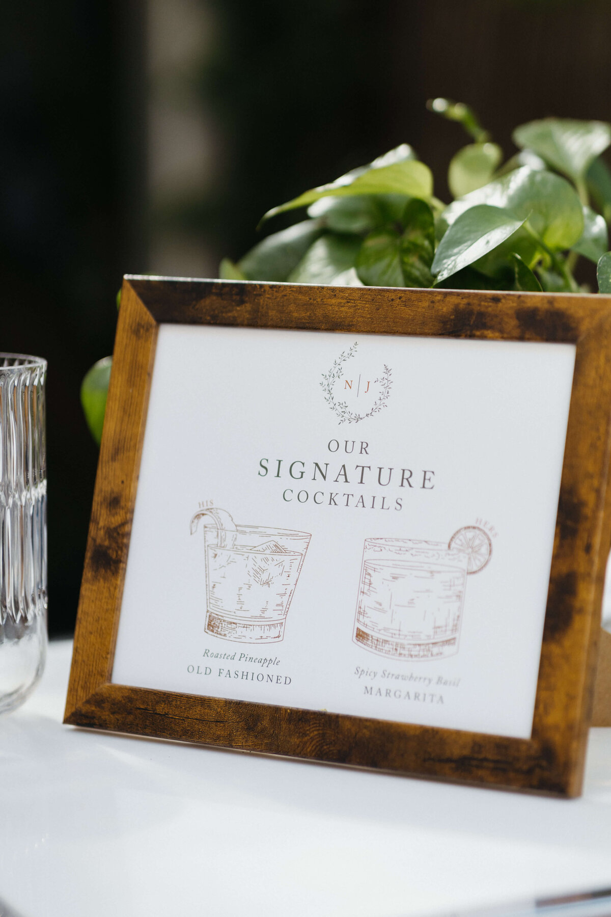 Wedding Bar Cocktail Sign