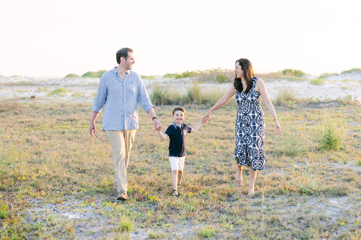 Sunset-beach-family-portrait