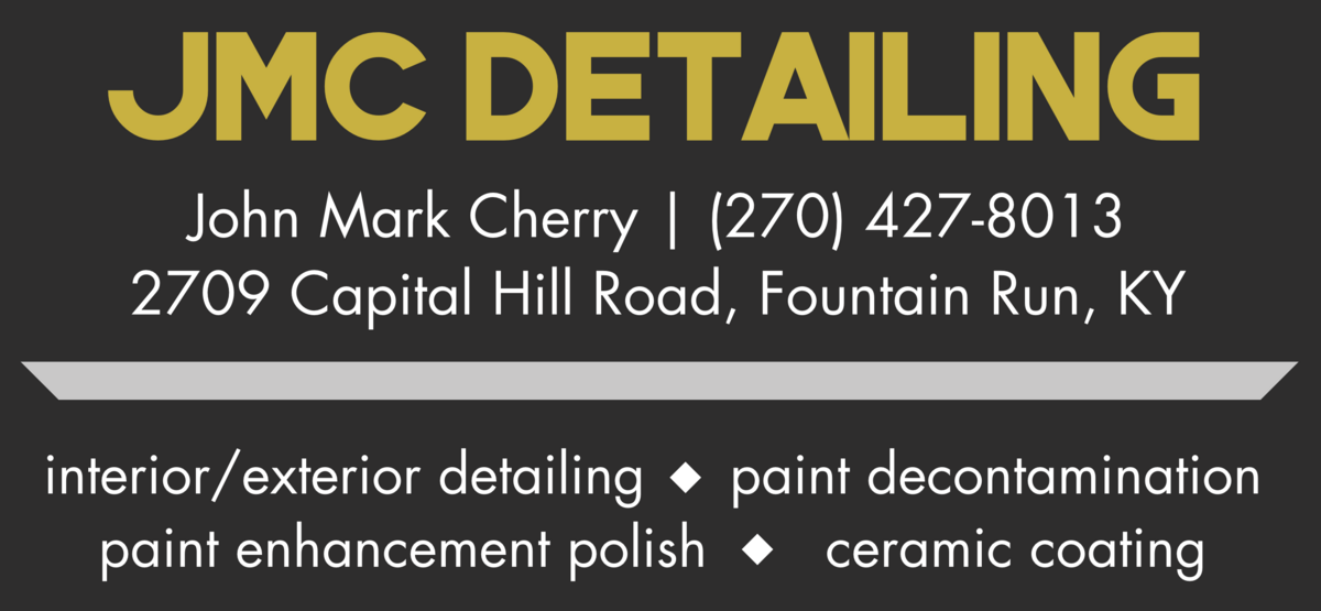Printed business cards for JMC Detailing Bowling Green Kentucky