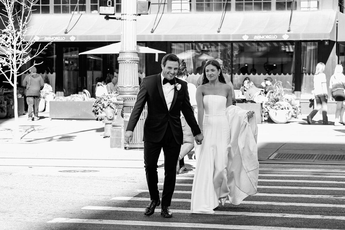 Detroit wedding photographer. Downtown Detroit wedding.