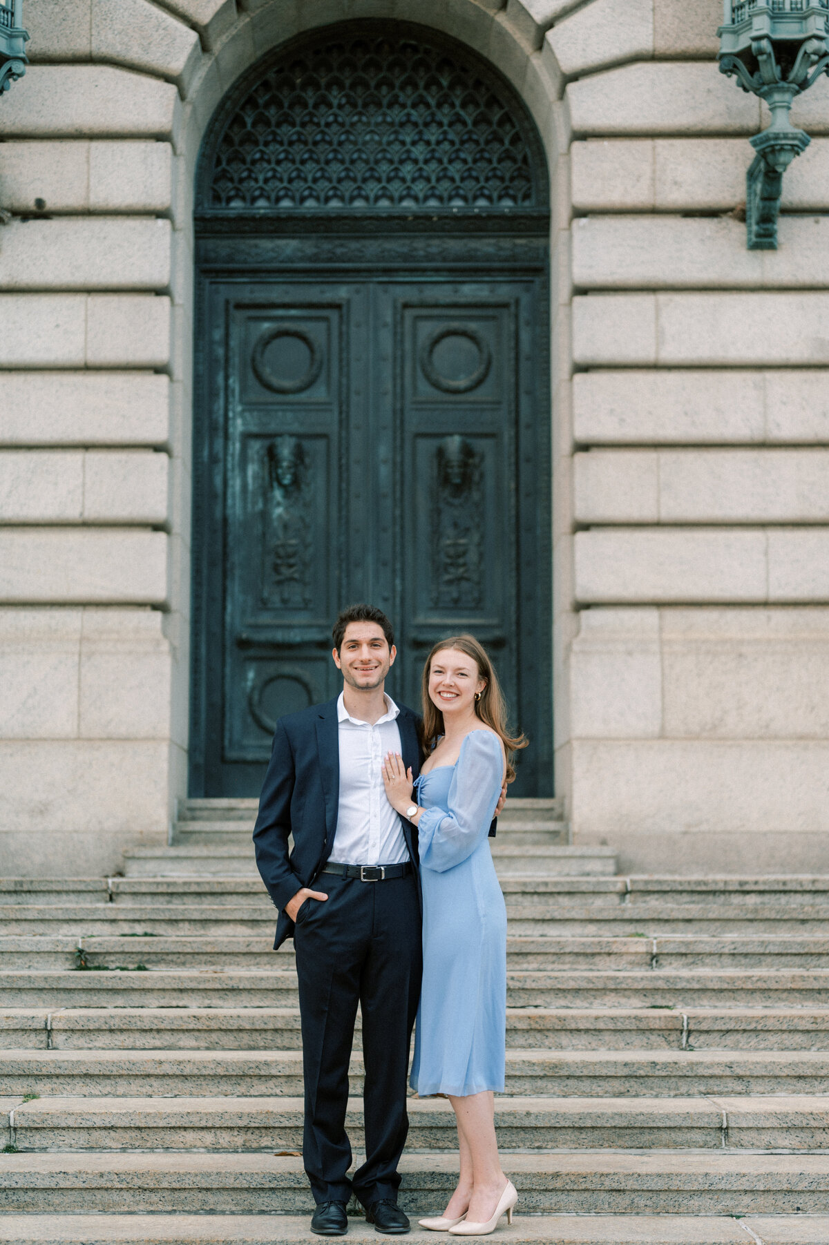 Old Courthouse Engagement Session in Downtown Cleveland-1