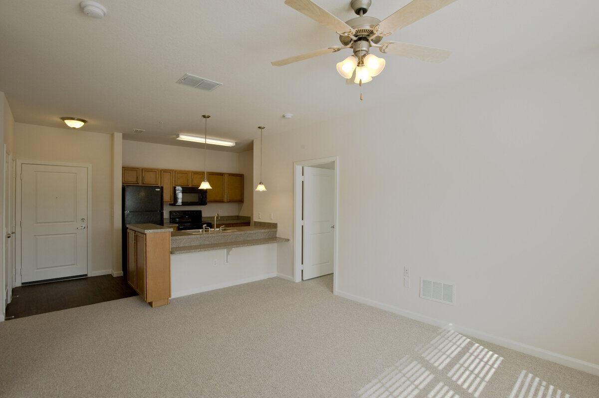 Unit Kitchen from Living Room