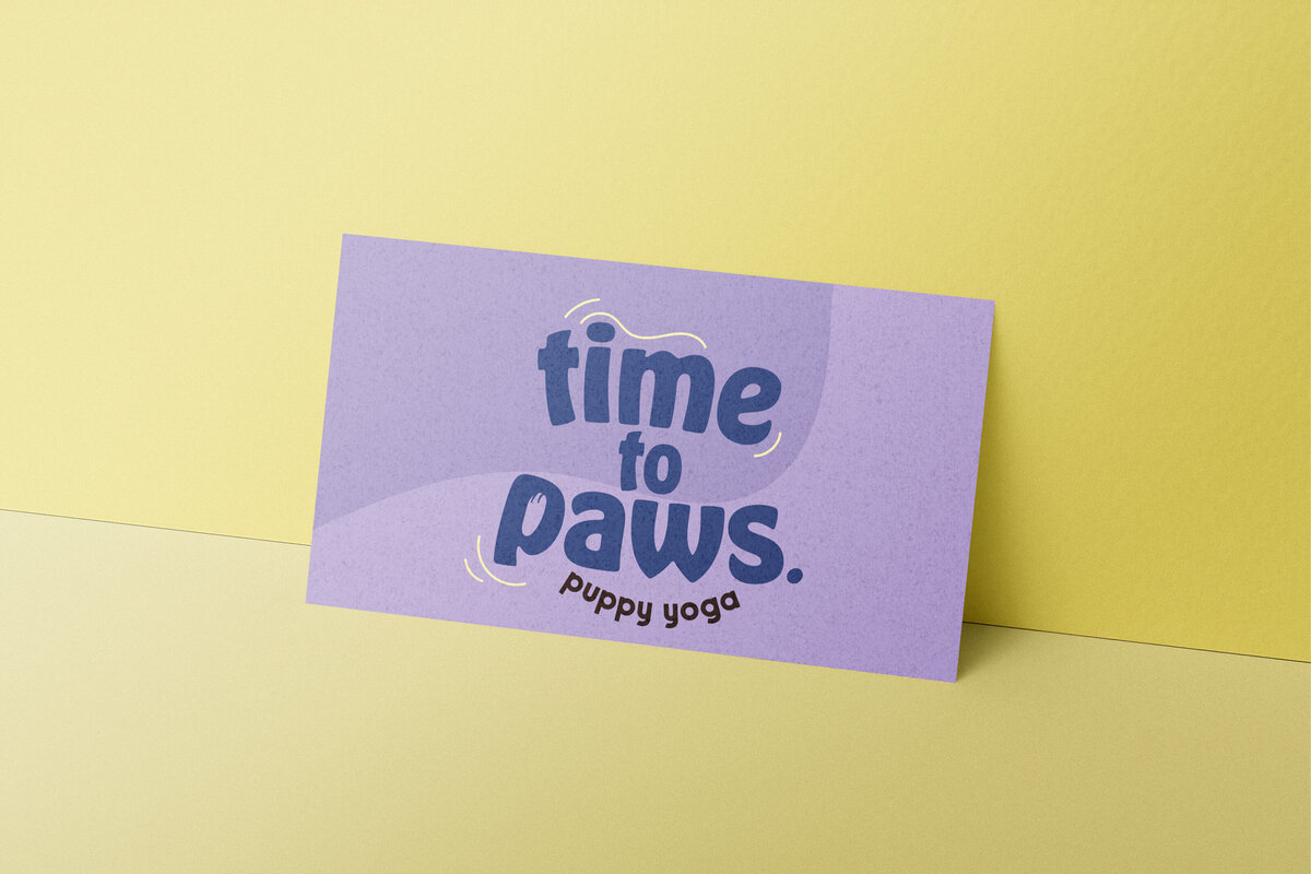Time to Paws Business Card