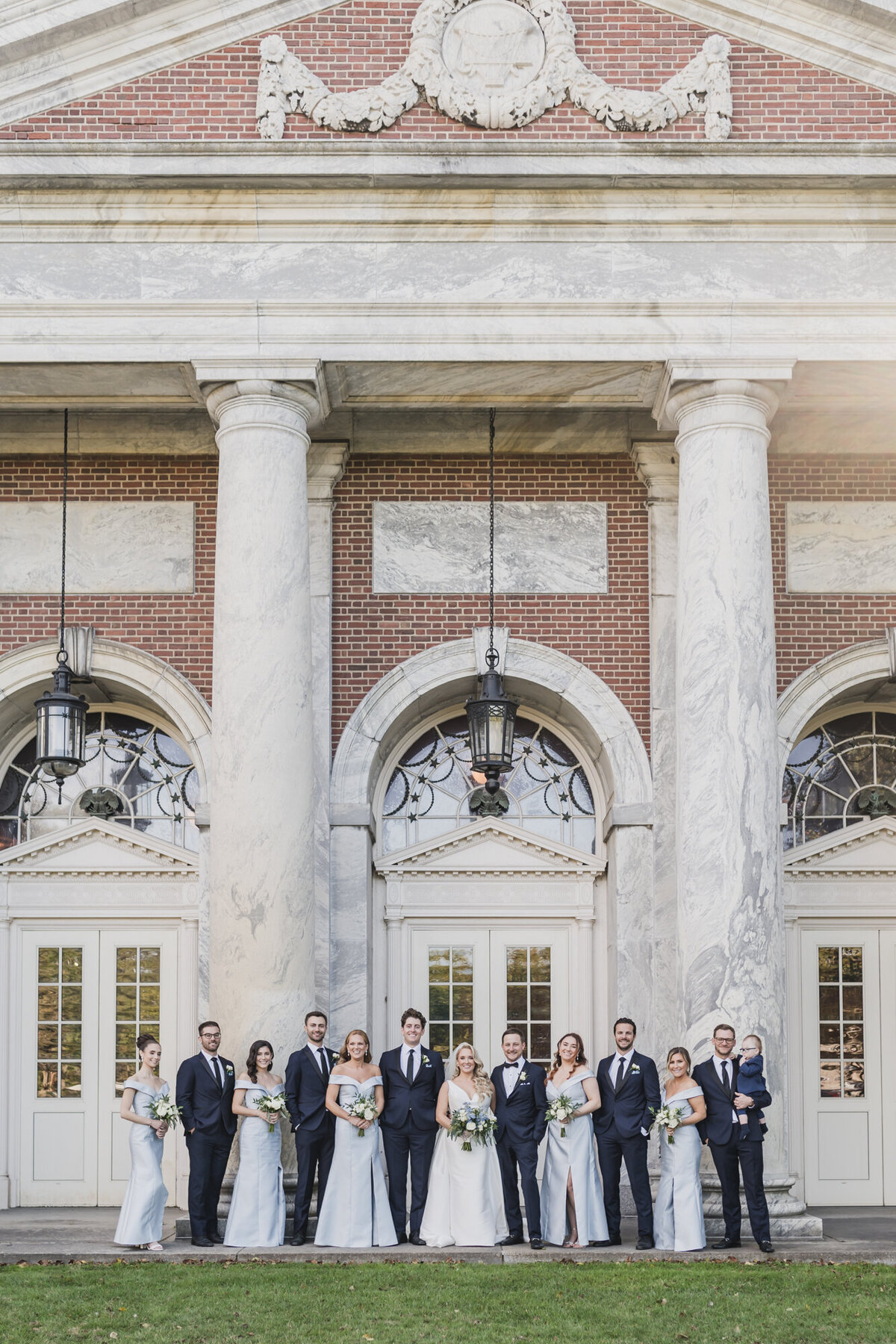 A TIMELESS ROMANTIC CLASSIC DUSTY BLUE BLACK TIE LOVETT HALL LUXURY WEDDING AT GREENFIELD VILLAGE IN DEARBORN MICHIGAN BY KARI DAWSON36