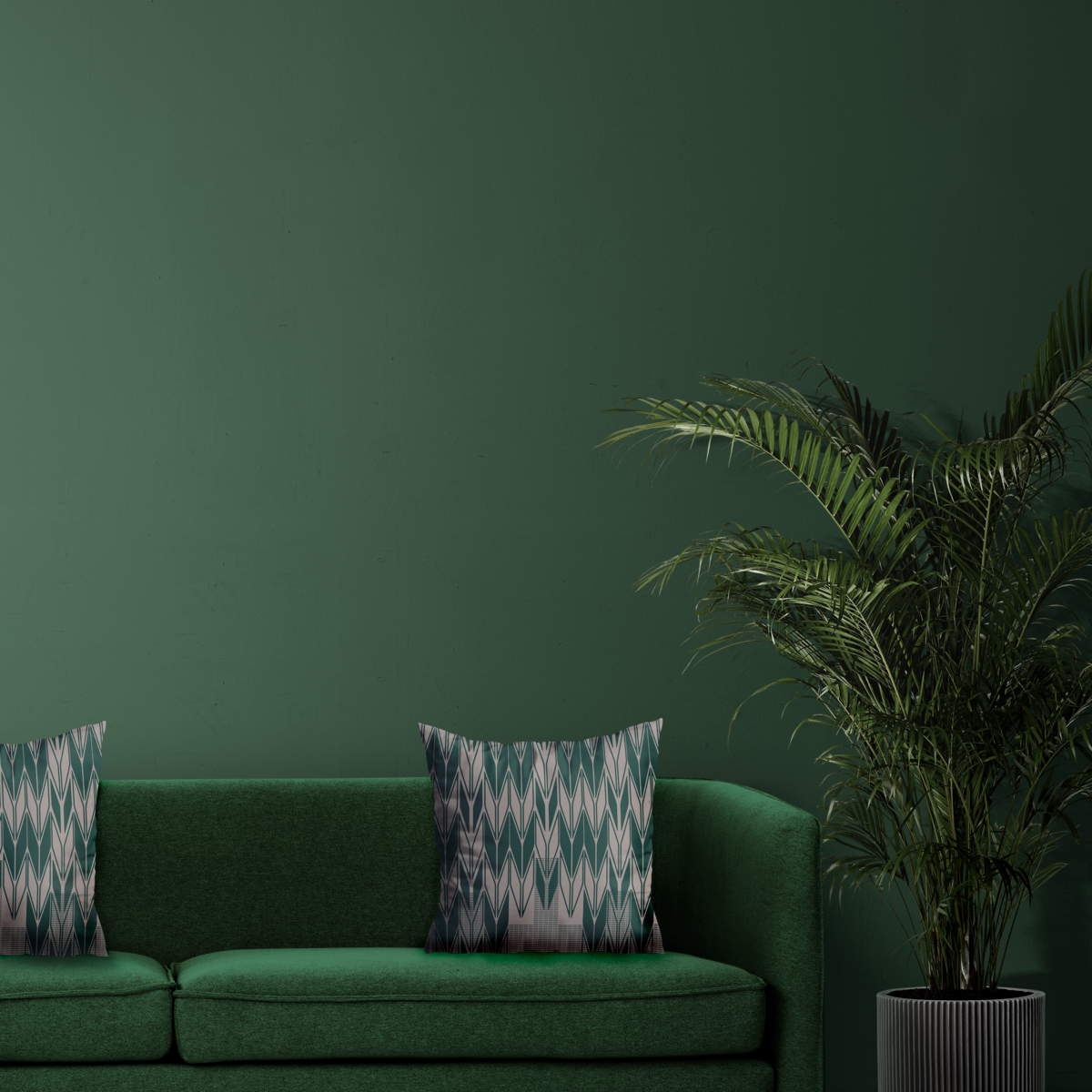 Living Room Mockup_Green Couch