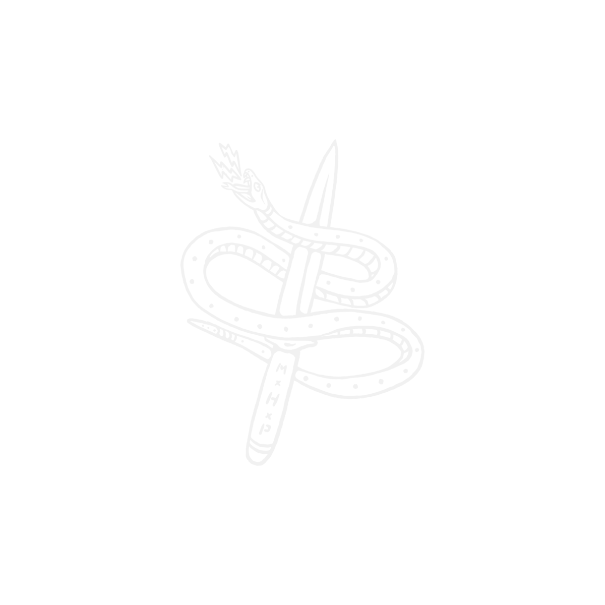 Hand drawn snake logo