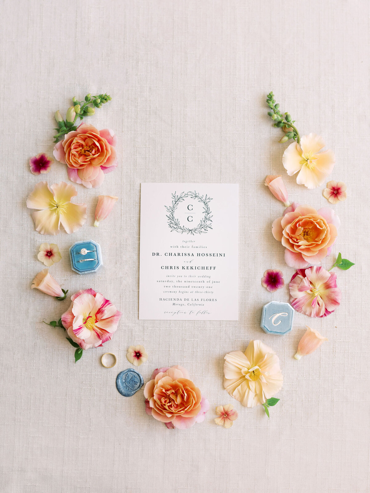 Laura's Floras_Charissa + Chris_Carneros Resort Wedding Flowers 2