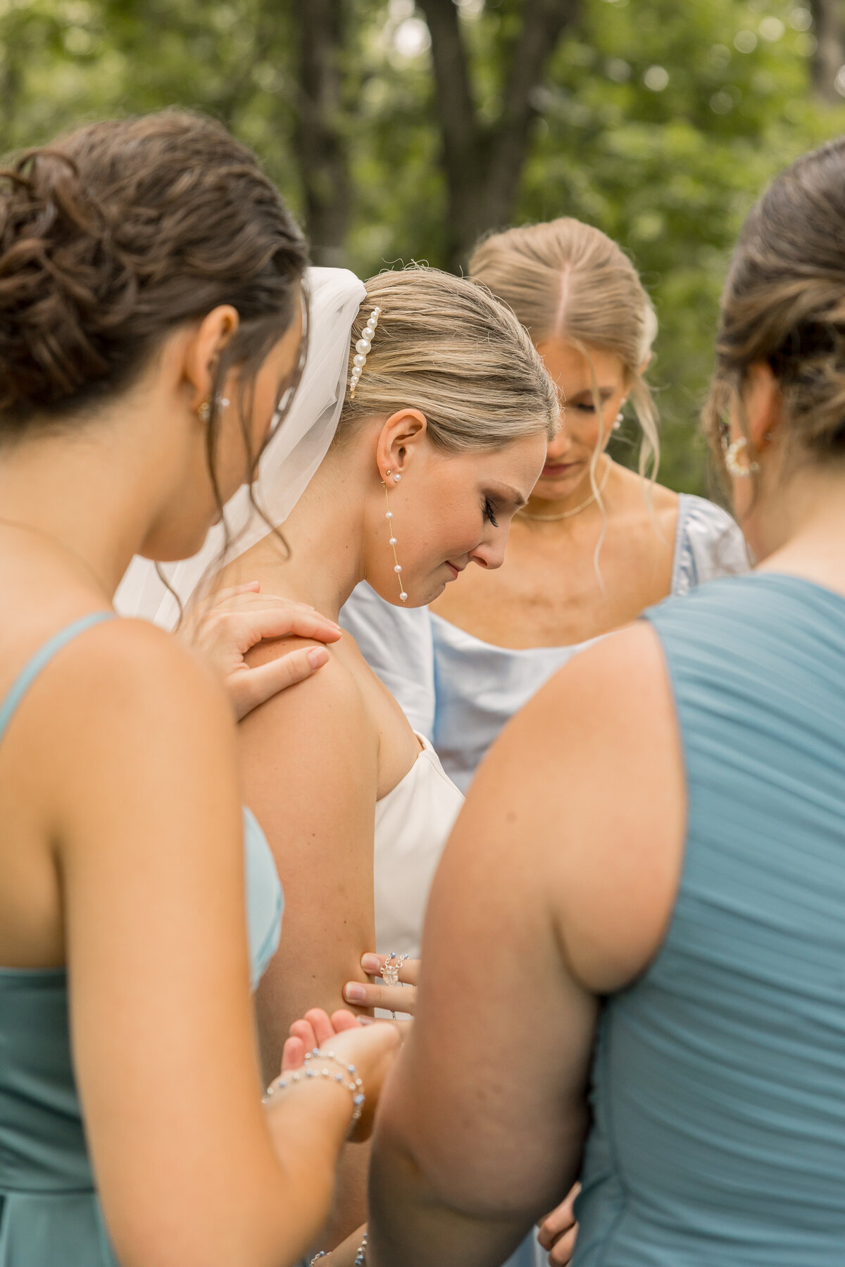 Bride at wedding day in Central MN