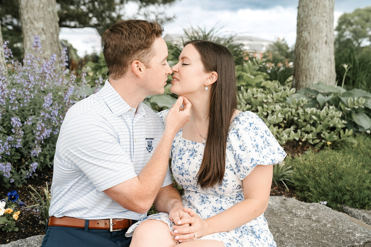 Love Captured: Enchanting engagement photos by Danielle Littles Photography, showcasing the genuine connection and joy of a beautiful couple embarking on their journey together.