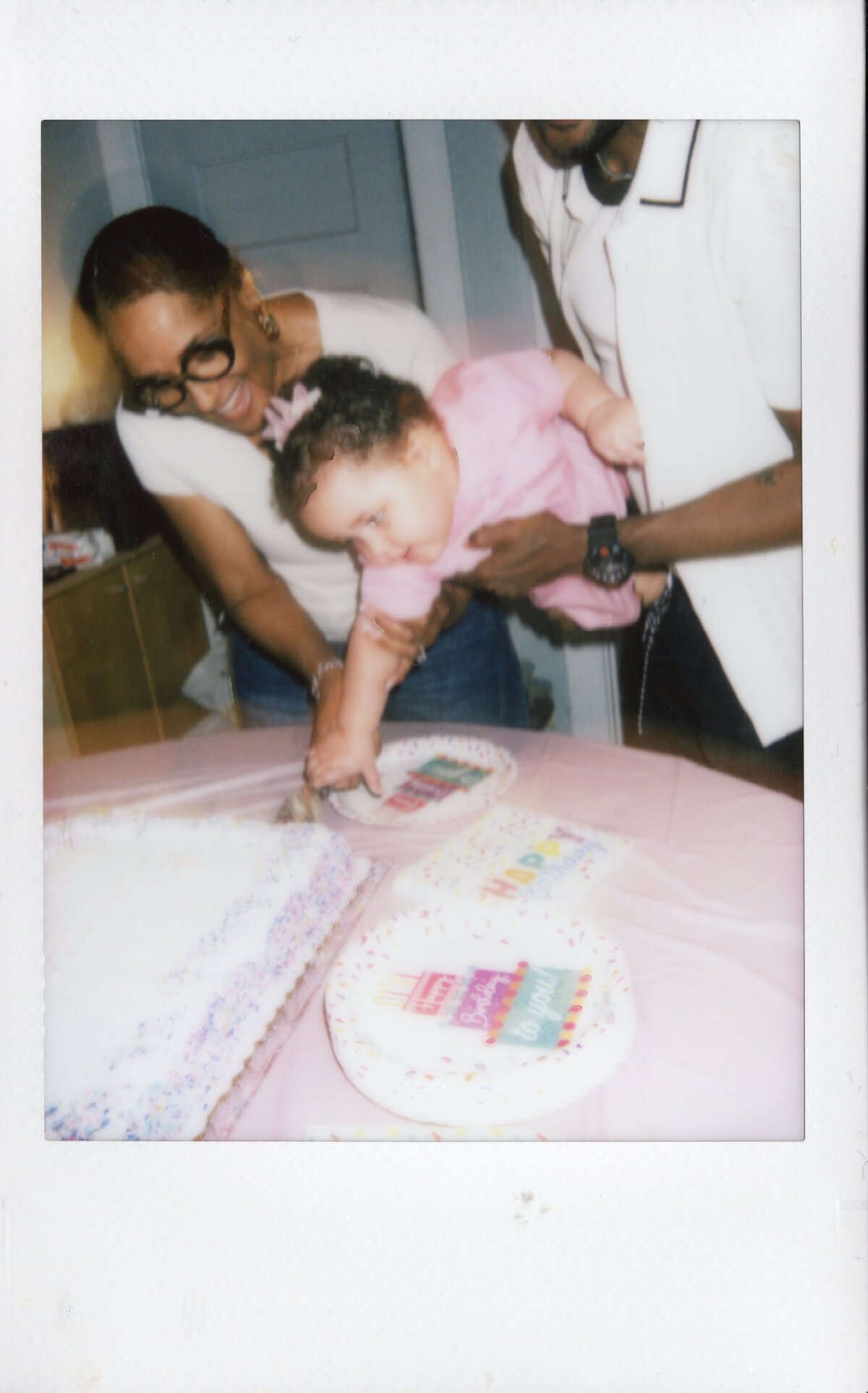 Nirvana with Mimi and Daddy Cutting Cake