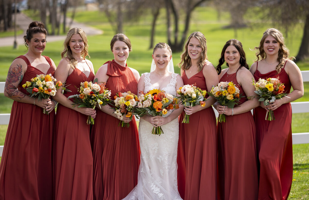 The Barn at Raccoon Creek wedding day with Bride and Groom