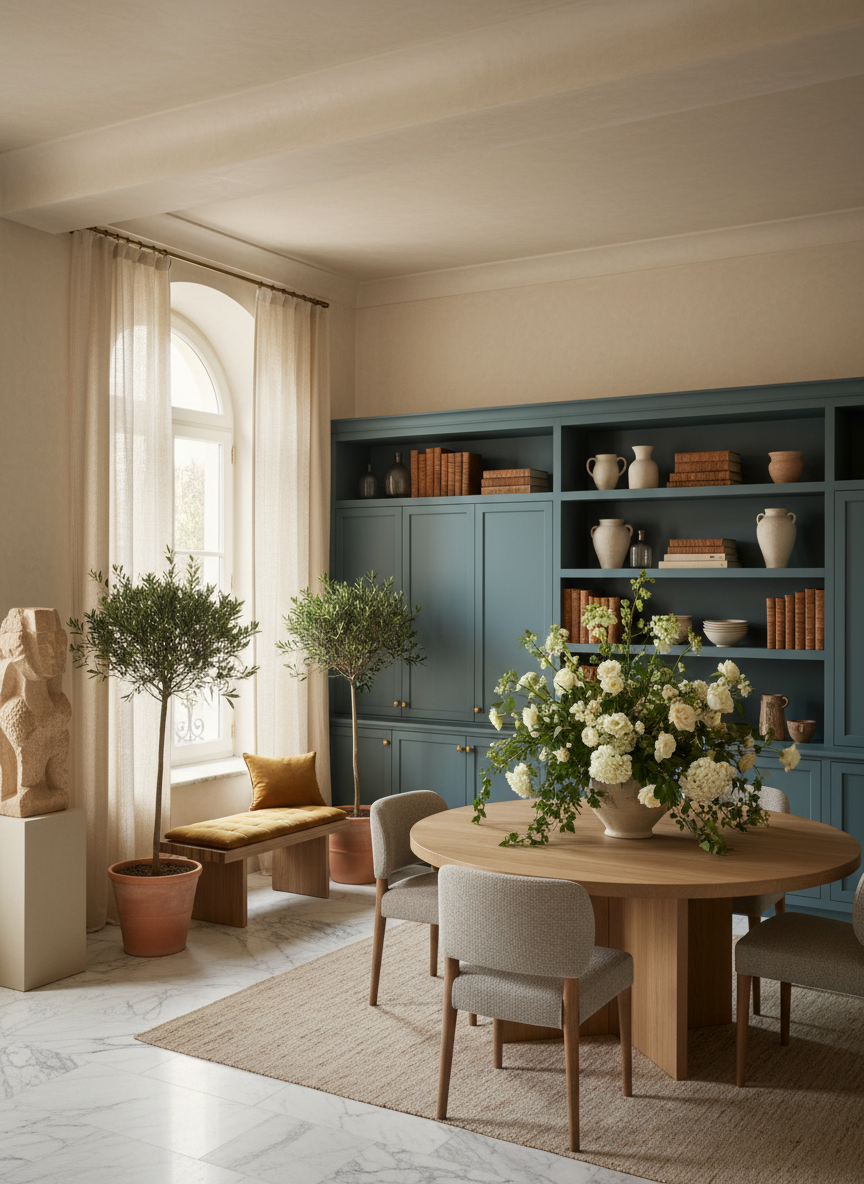 Firefly_Gemini Flash_A luxury, European-inspired interior with soft natural light and a warm, organic pale 541292