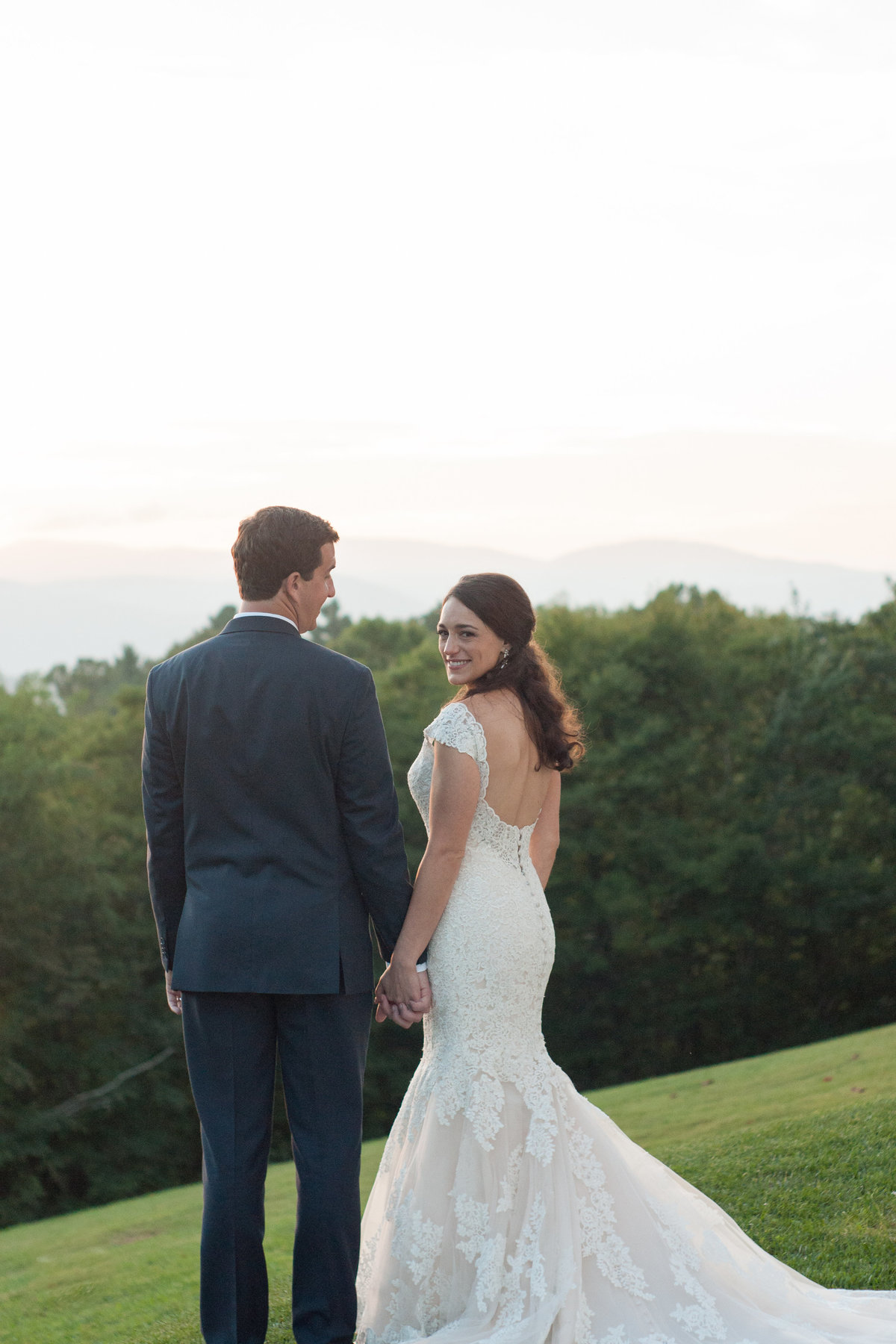 Destination wedding ceremony photographed at Westglow Resort by Boone Photographer Wayfaring Wanderer. Westglow is a gorgeous venue in Blowing Rock, NC.