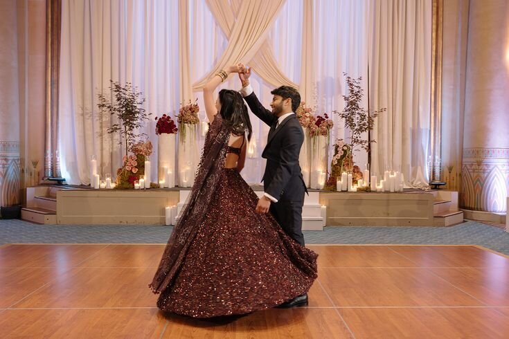 Mary Beth & Tarun _ Fox Theatre - Rêver Weddings- Araiza Florals (1)