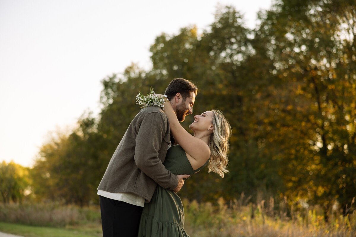 Wisconsin State Park Engagement Photographer Pike Lake South Kettle Moraine Unit Creative Couples Session-235