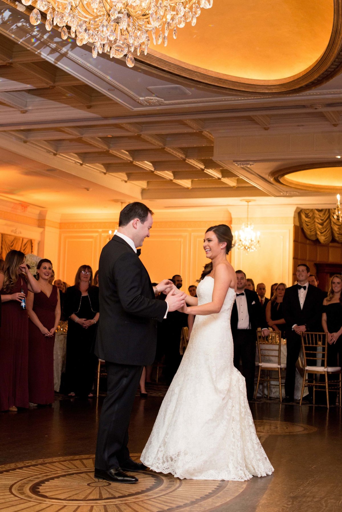 Bride and groom dancing at The Inn at New Hyde Park