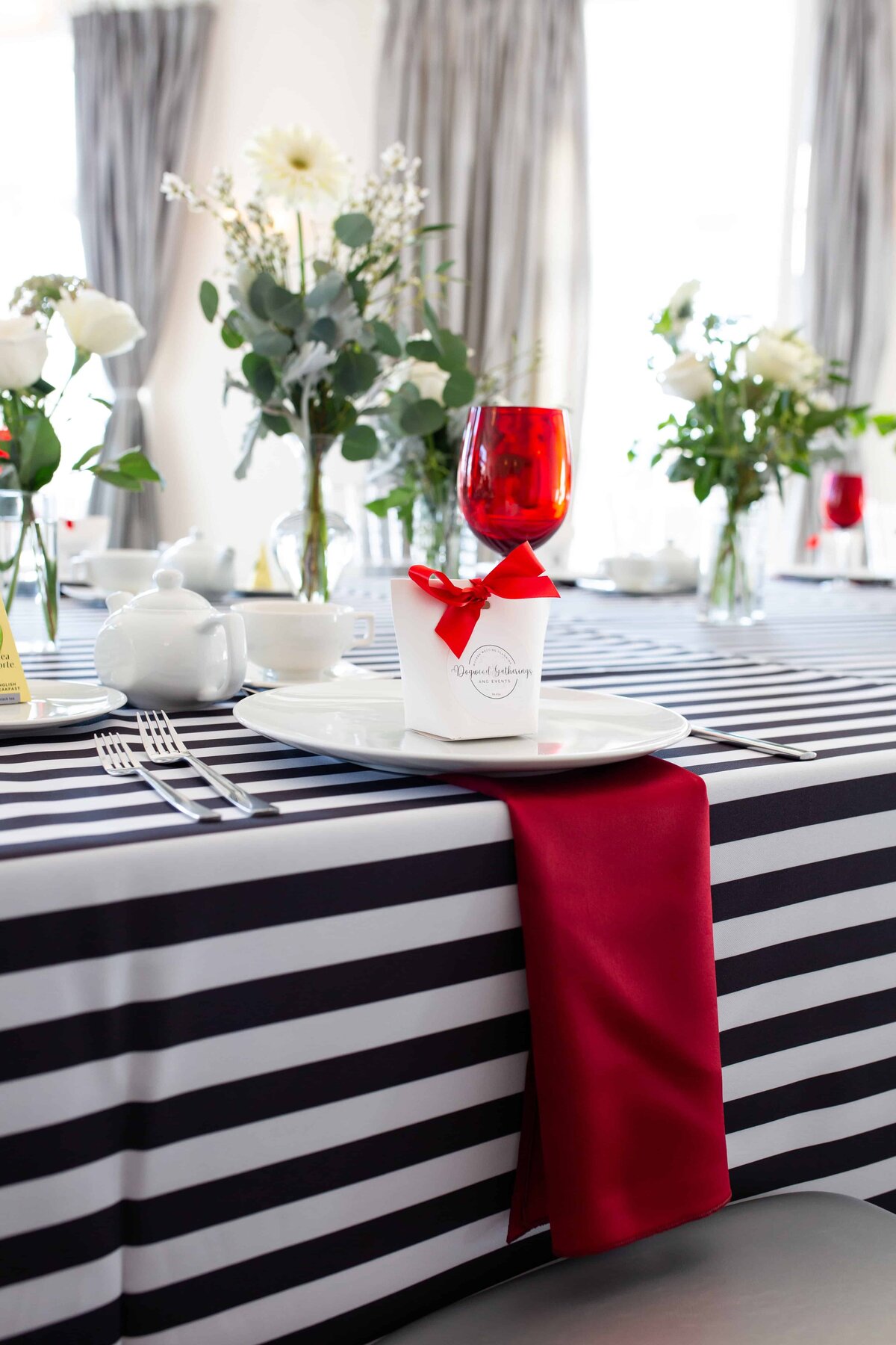 Table Setting at the Mayton Cary by Event Photographer