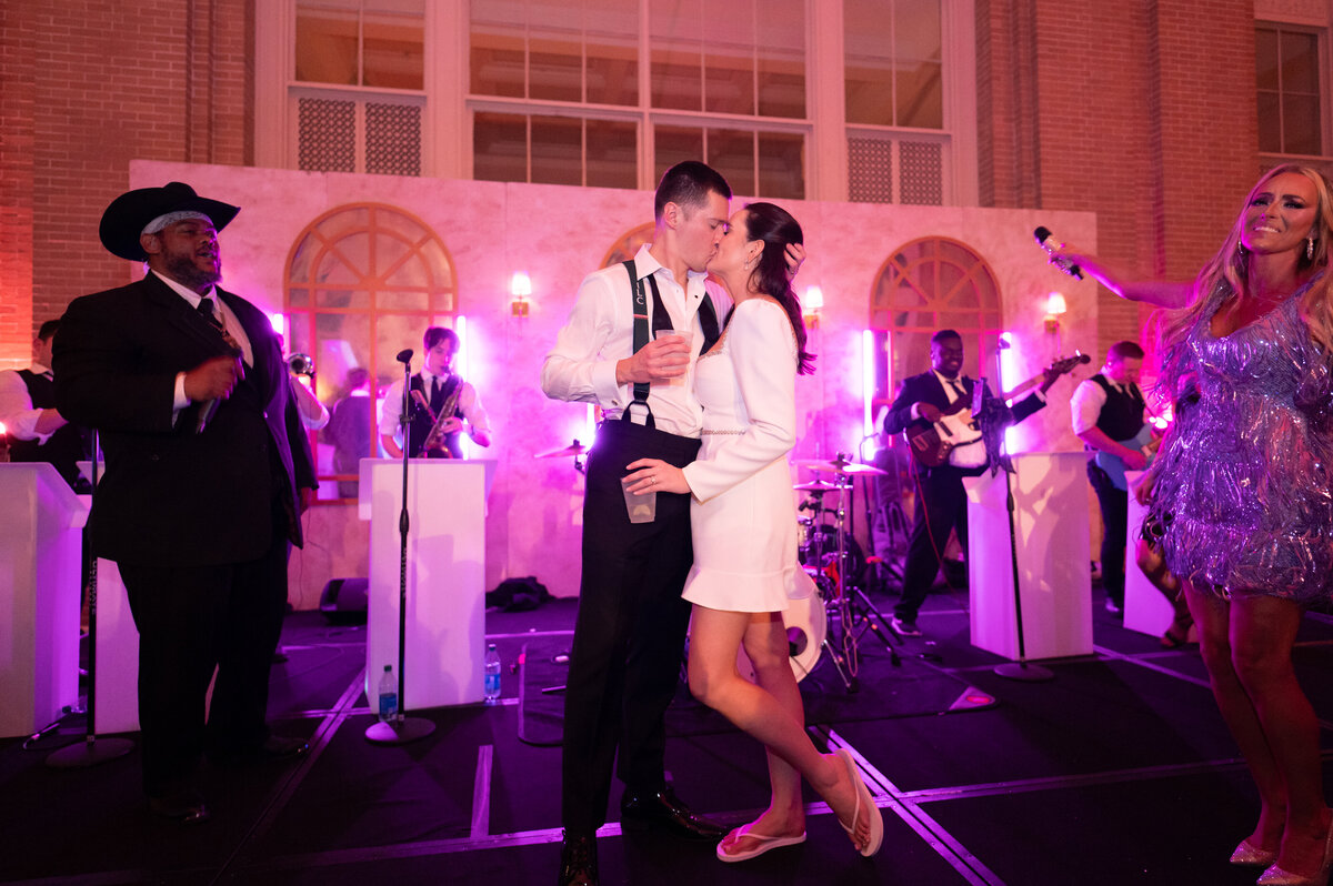 Wedding reception in Dallas at Union Station, with a band from Jordan Kahn