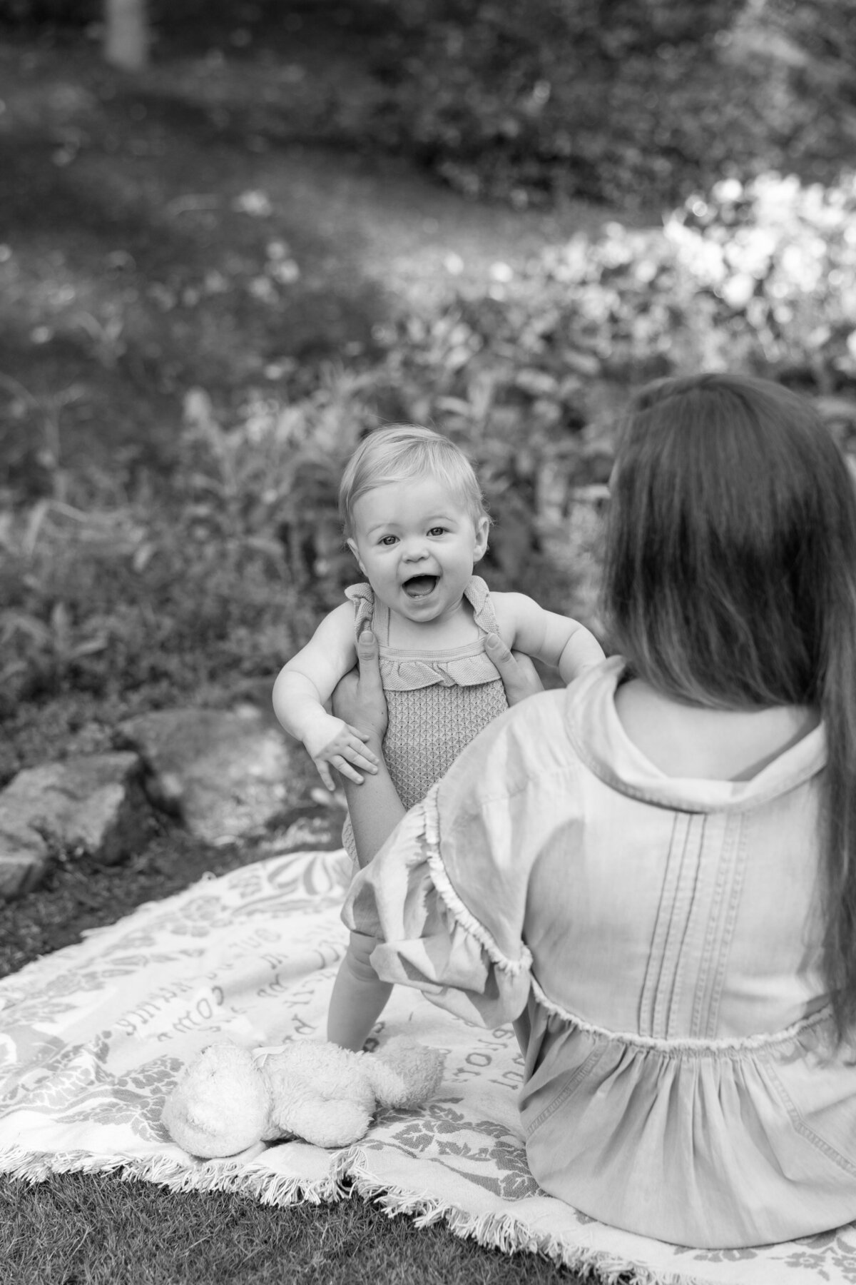 Downtown Greenville Rock quarry garden mommy and me photos