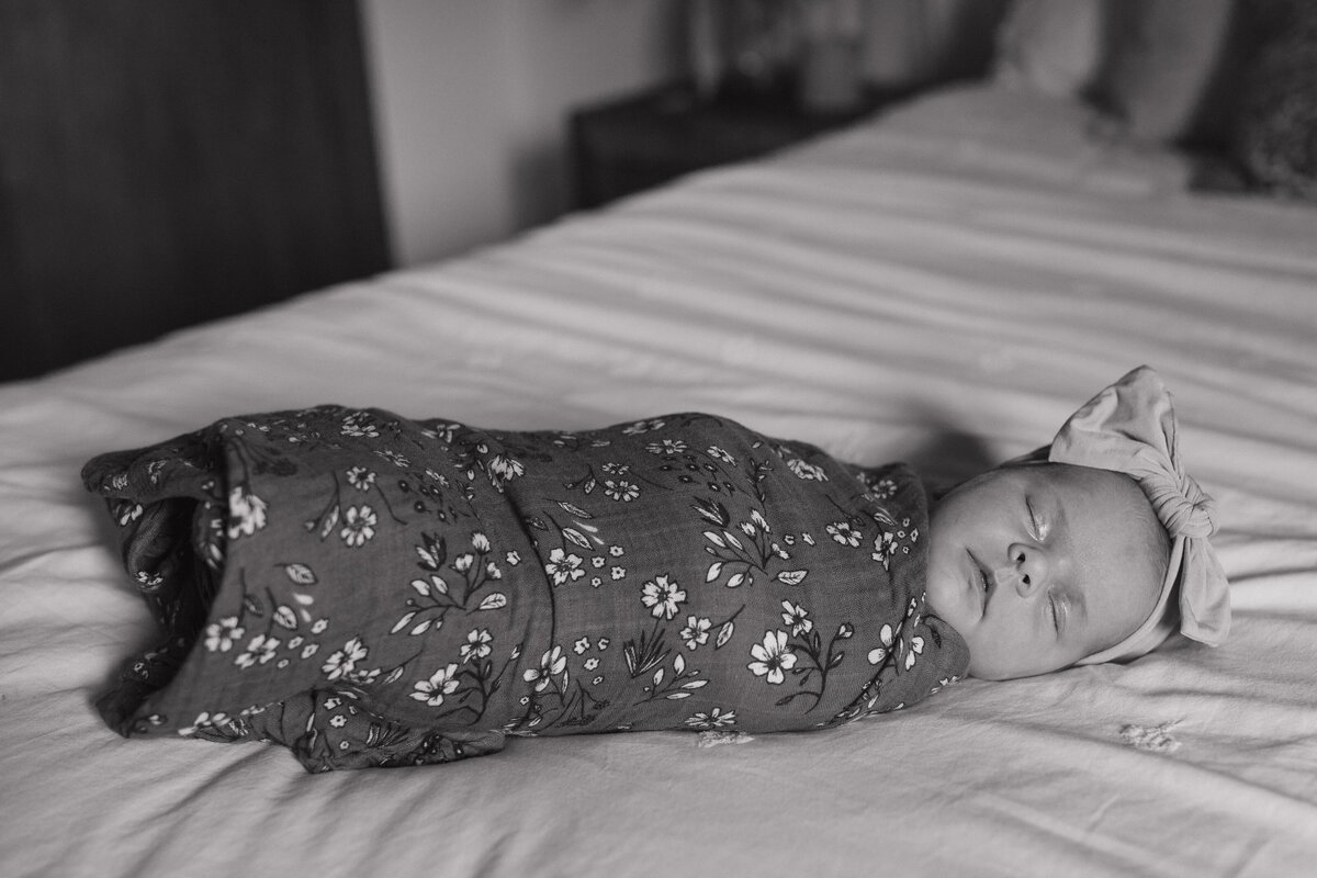 Indianapolis newborn photographer candid baby portrait