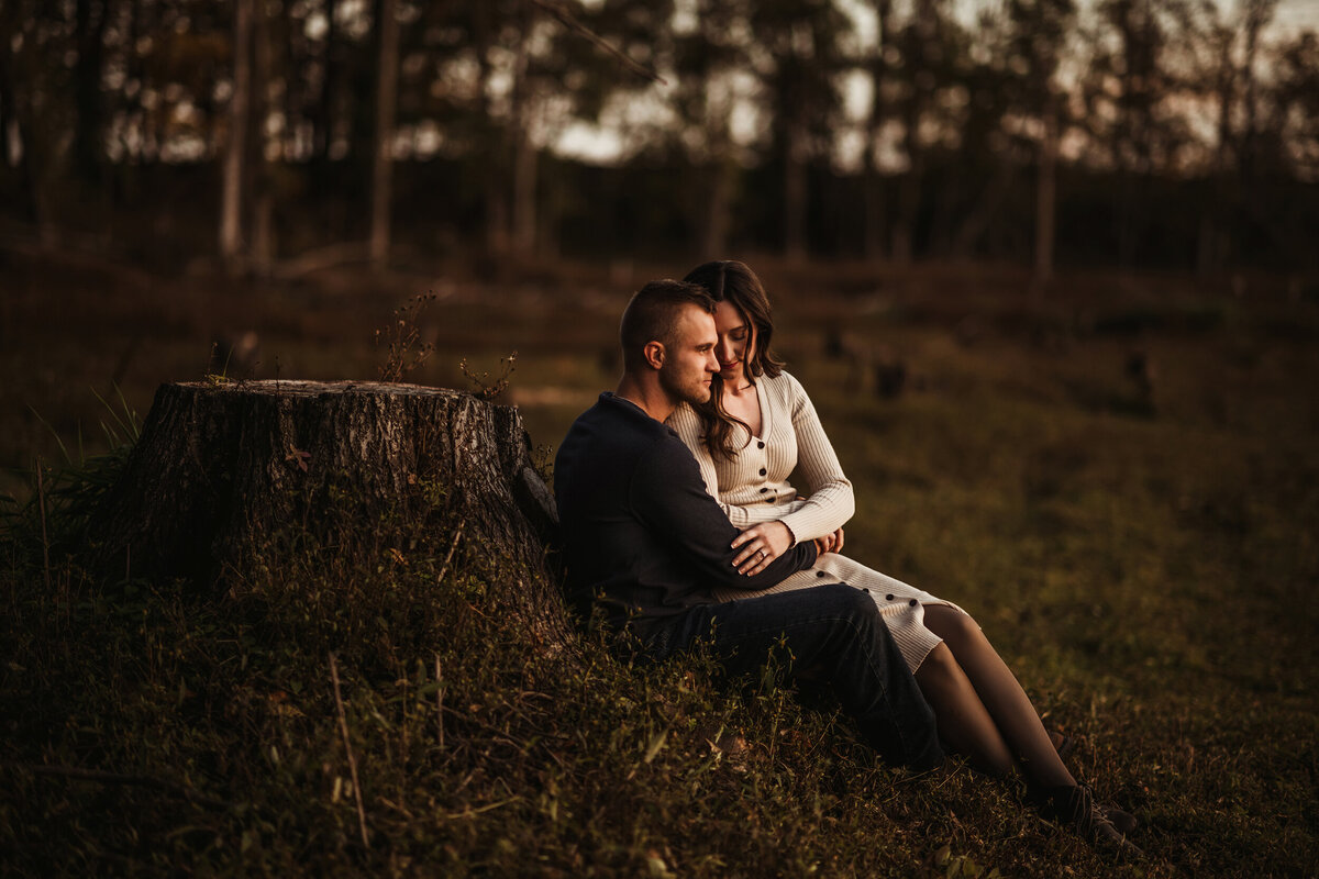 moody engagement session