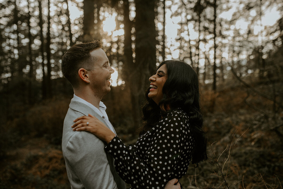 Vancouver Engagement Photographer Forest Engagement