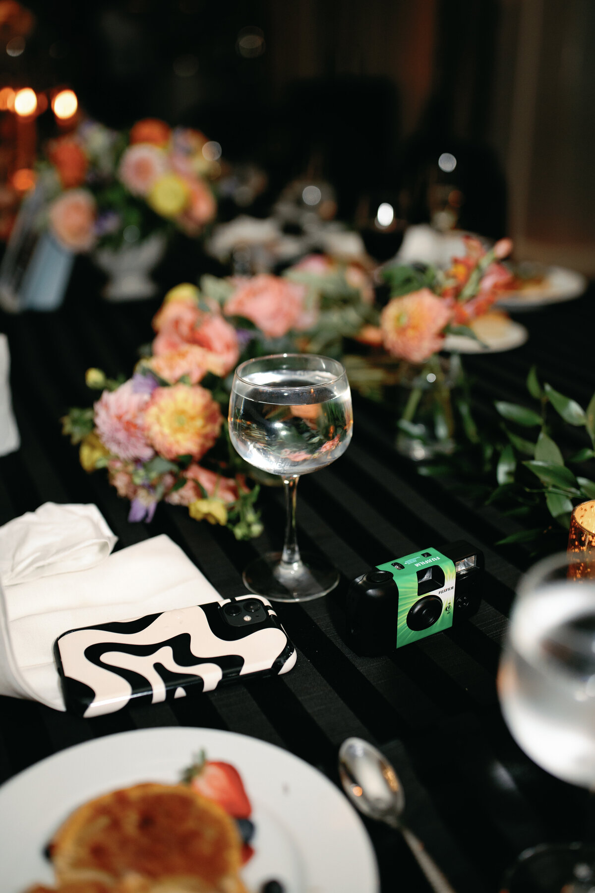 Helen Olivia floral design for a table scape at an upscale DC wedding. 