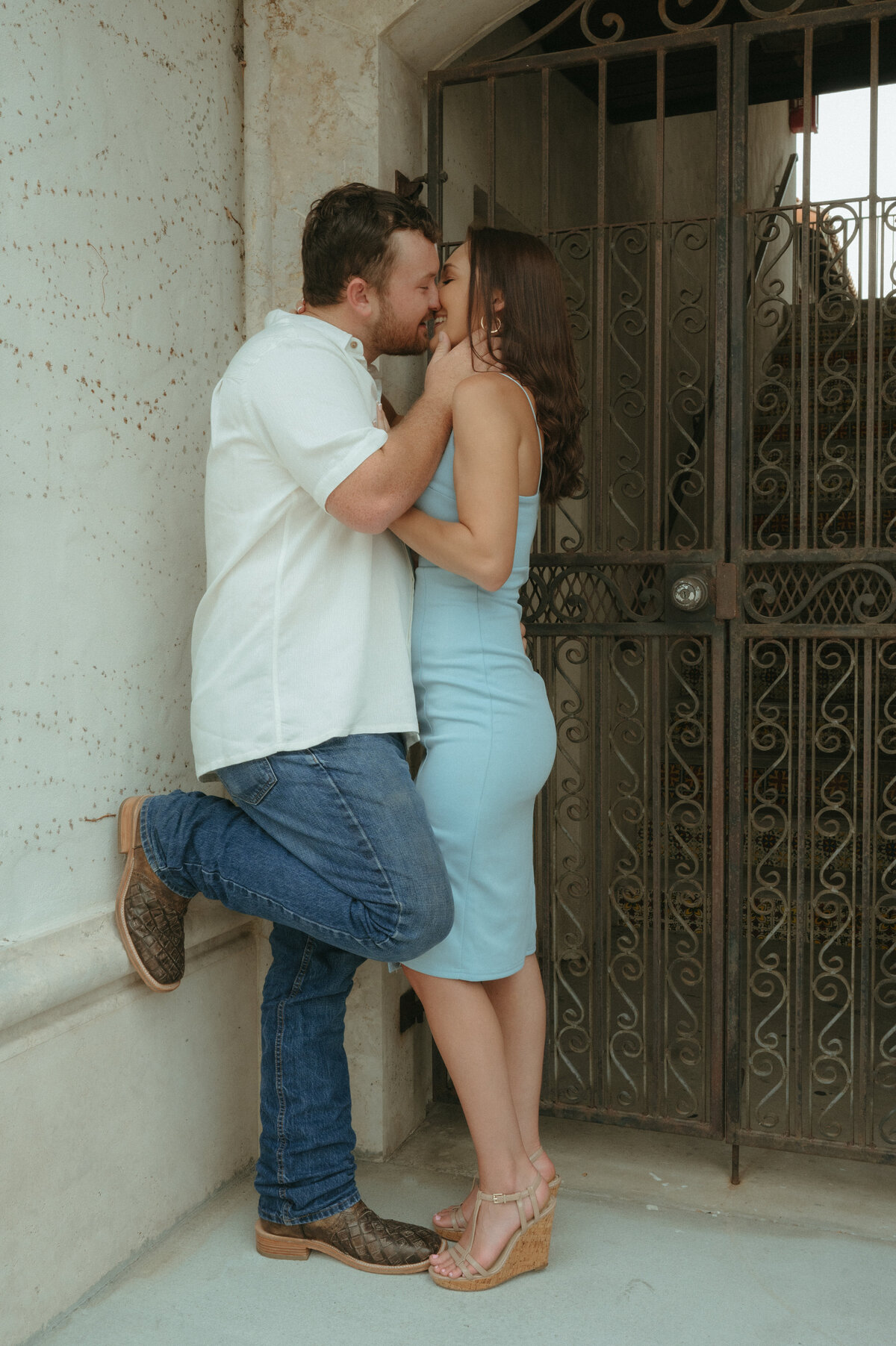 downtown engagement photos